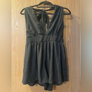 Windsor Black Halter Romper
